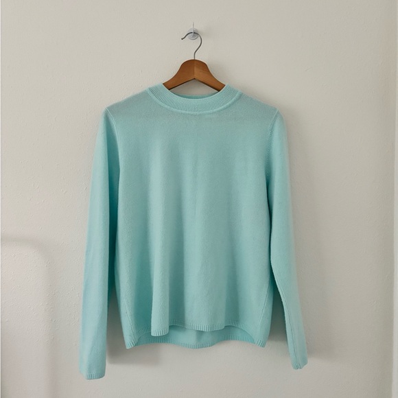 Kim Rogers Sweaters - Kim Rogers Light Blue Cashmalon Sweater